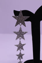 Bold Glow Series 0175 - AZ Silver Ear ring