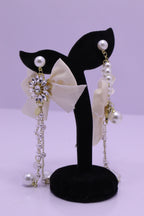 Bold Glow Series 0187 - AZ Silver Ear ring