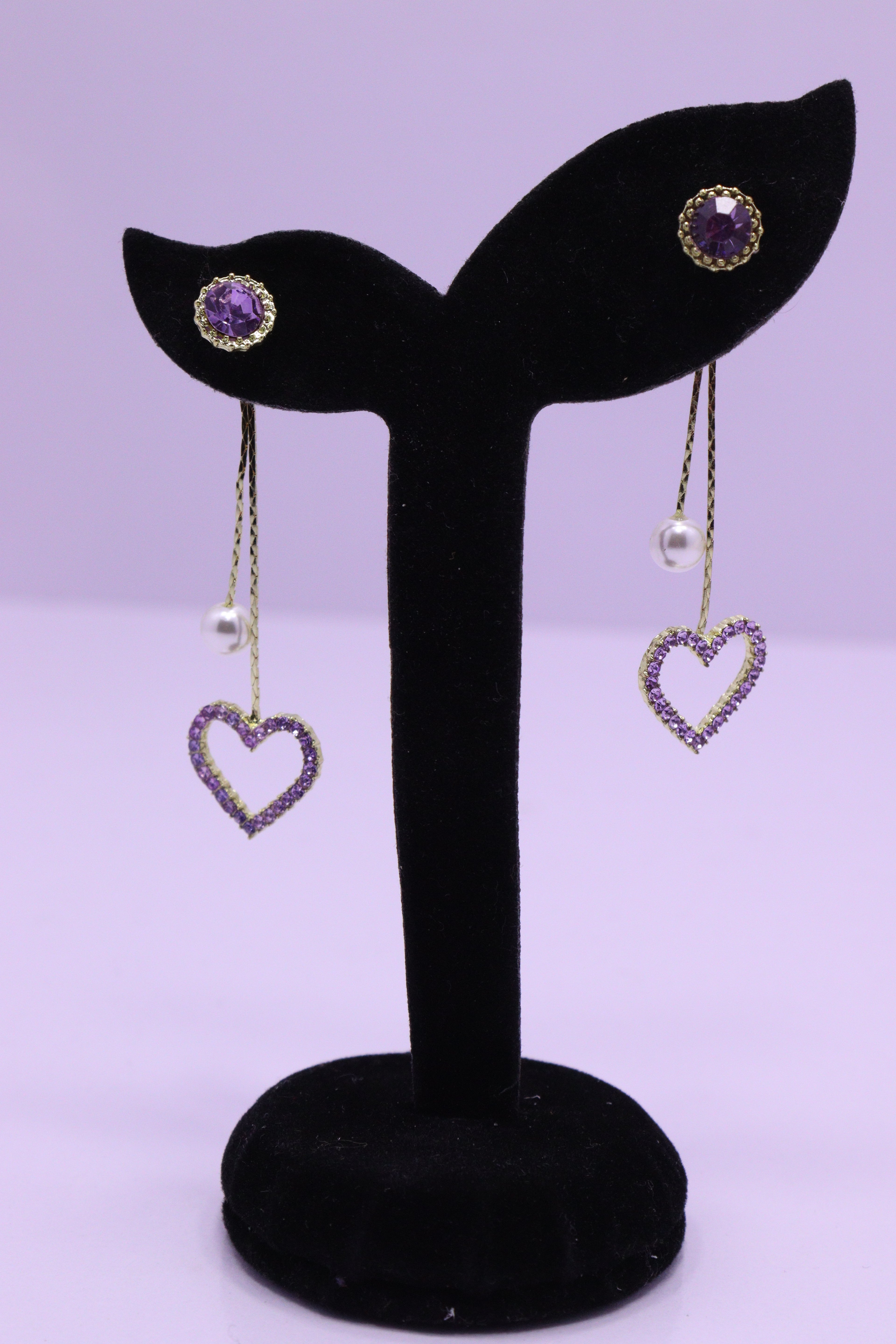 Bold Glow Series 0194 - AZ Silver Ear ring