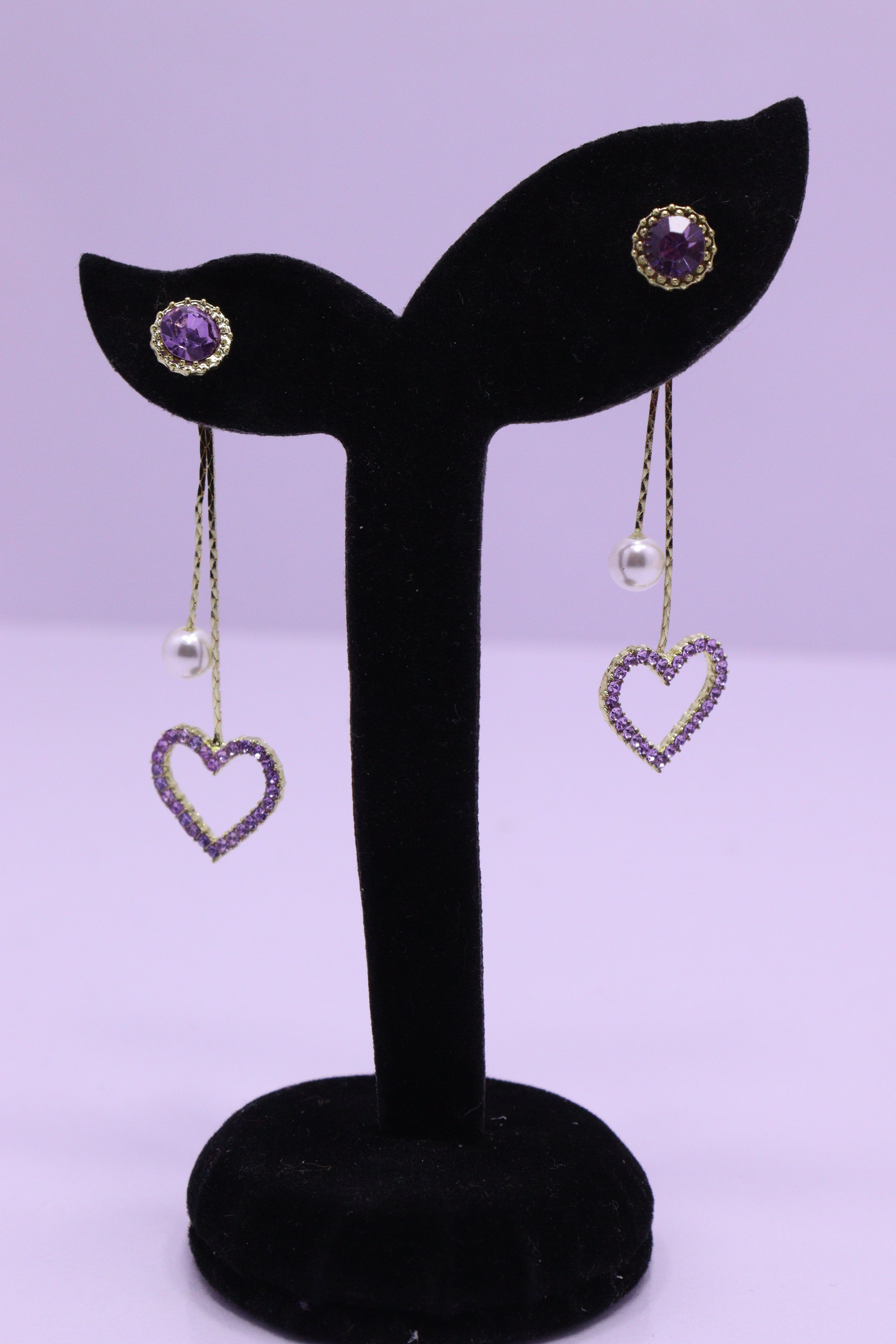 Bold Glow Series 0194 - AZ Silver Ear ring