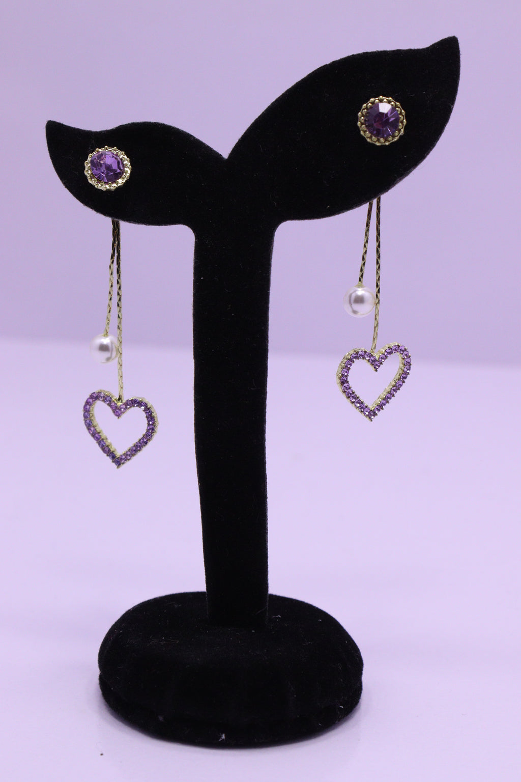 Bold Glow Series 0194 - AZ Silver Ear ring