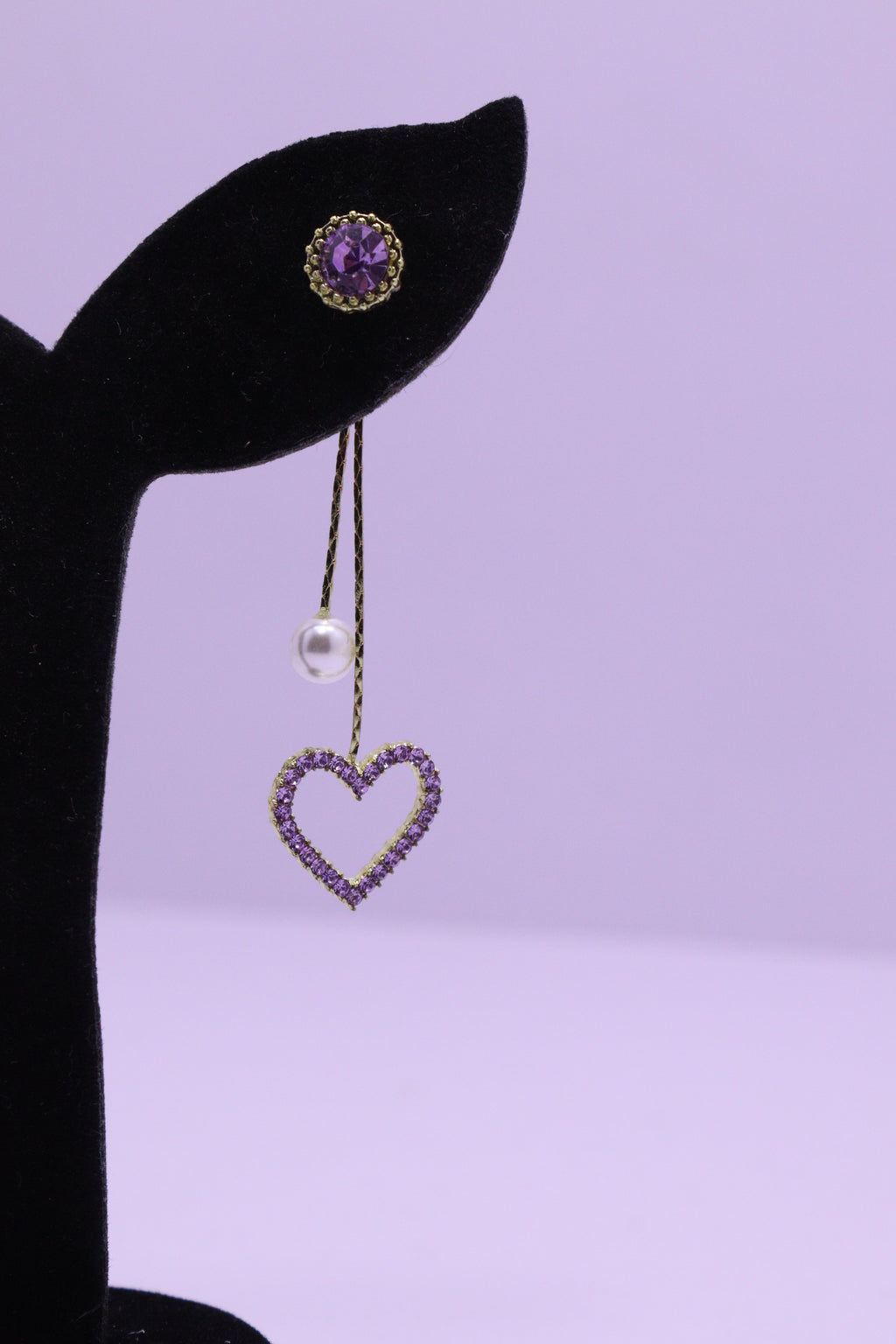 Bold Glow Series 0194 - AZ Silver Ear ring