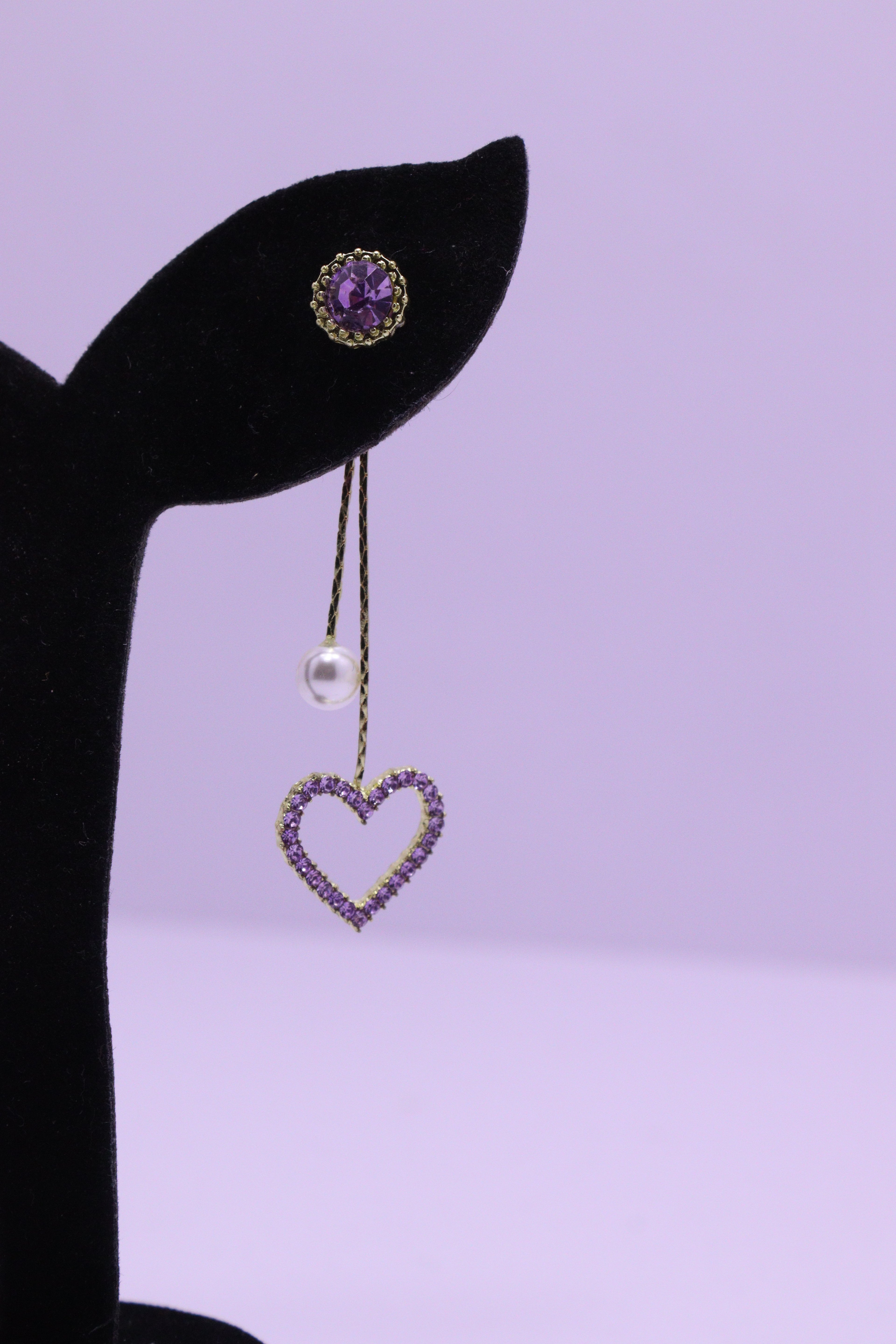 Bold Glow Series 0194 - AZ Silver Ear ring