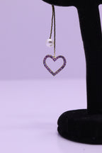 Bold Glow Series 0194 - AZ Silver Ear ring