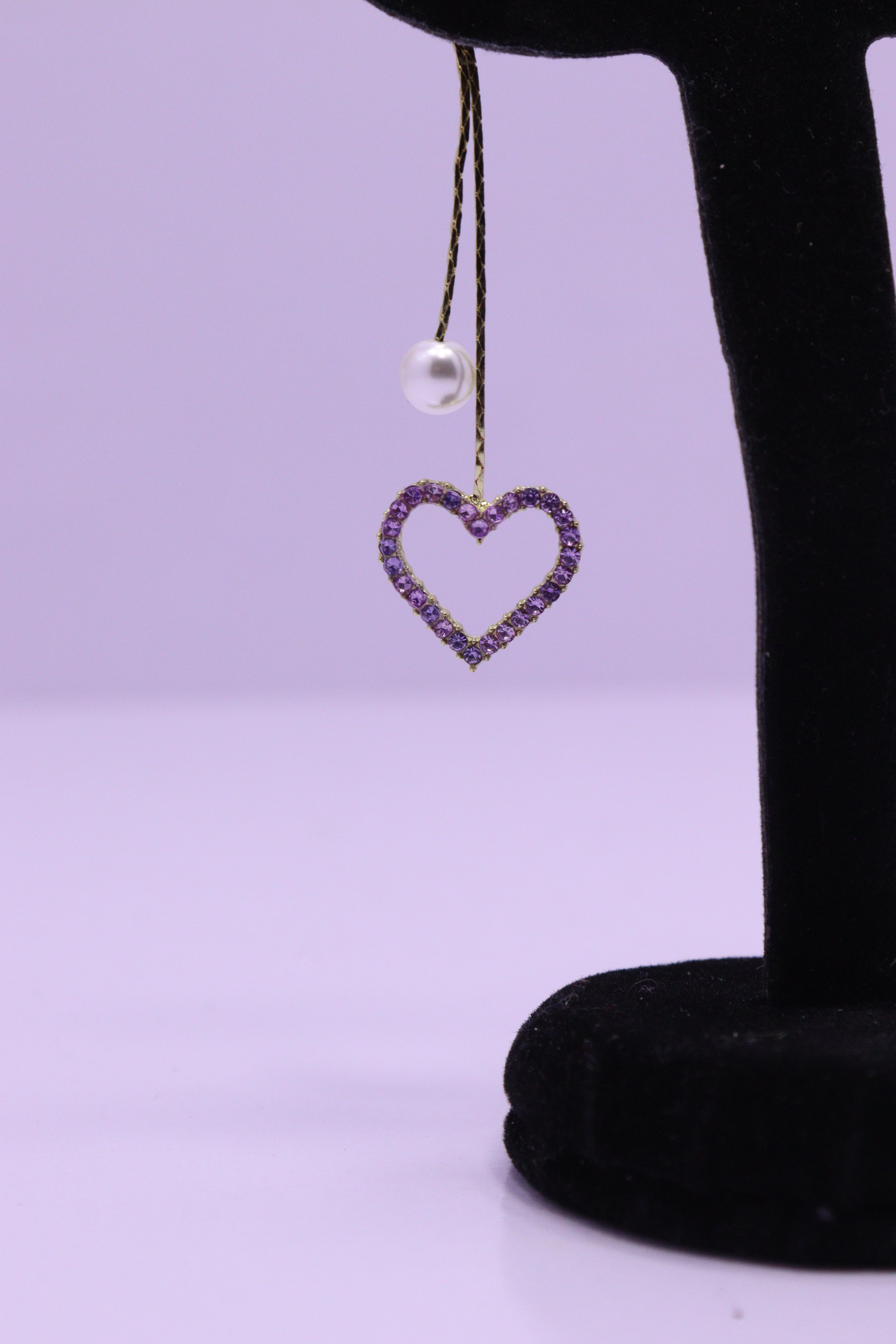 Bold Glow Series 0194 - AZ Silver Ear ring