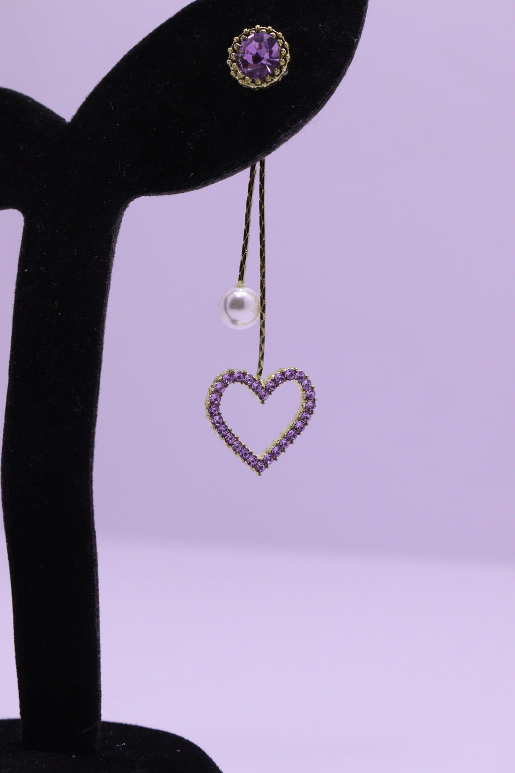 Bold Glow Series 0194 - AZ Silver Ear ring