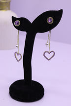 Bold Glow Series 0194 - AZ Silver Ear ring