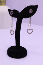 Bold Glow Series 0194 - AZ Silver Ear ring