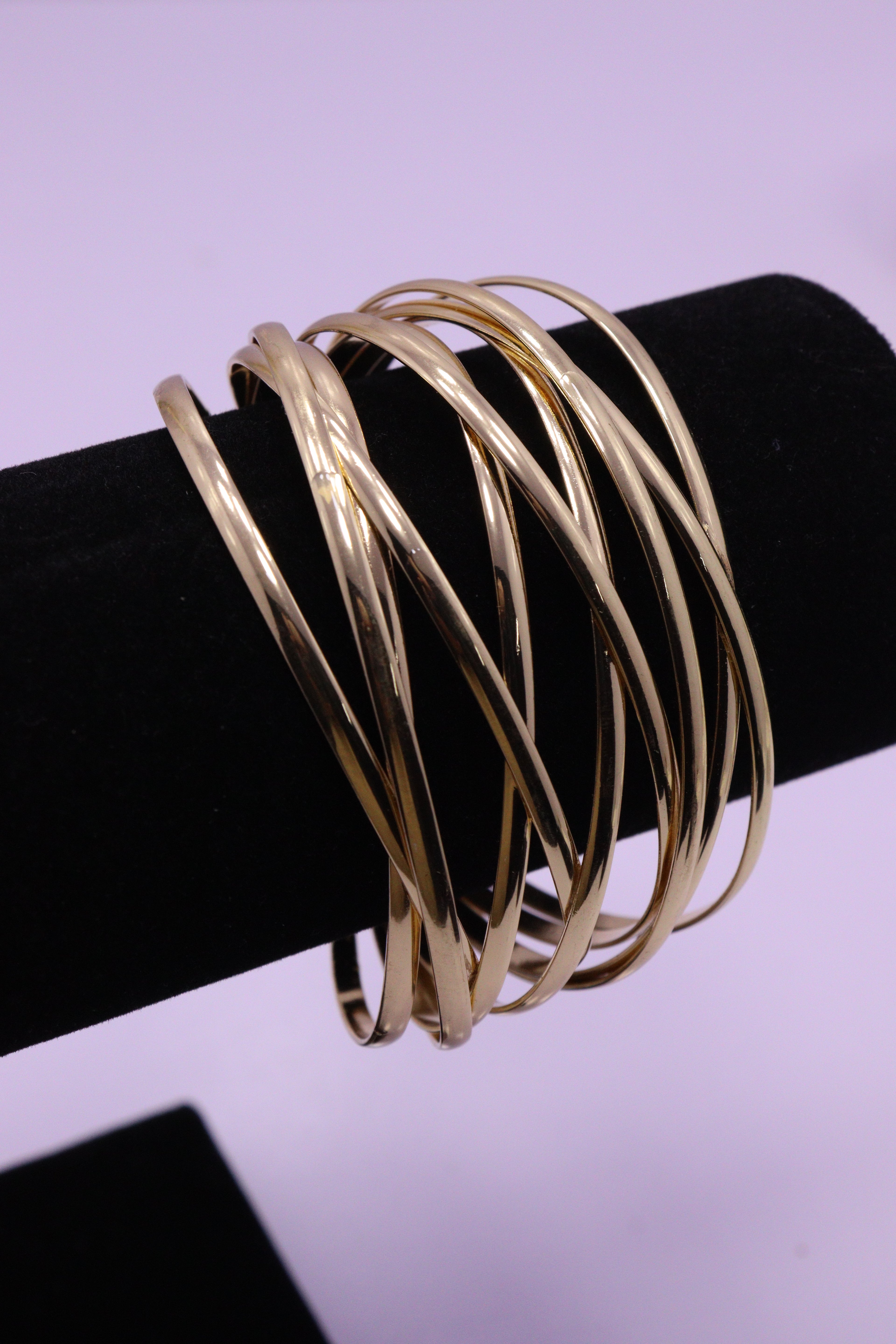 Sleek Wrist Series 0074 - AZ Golden Bangle