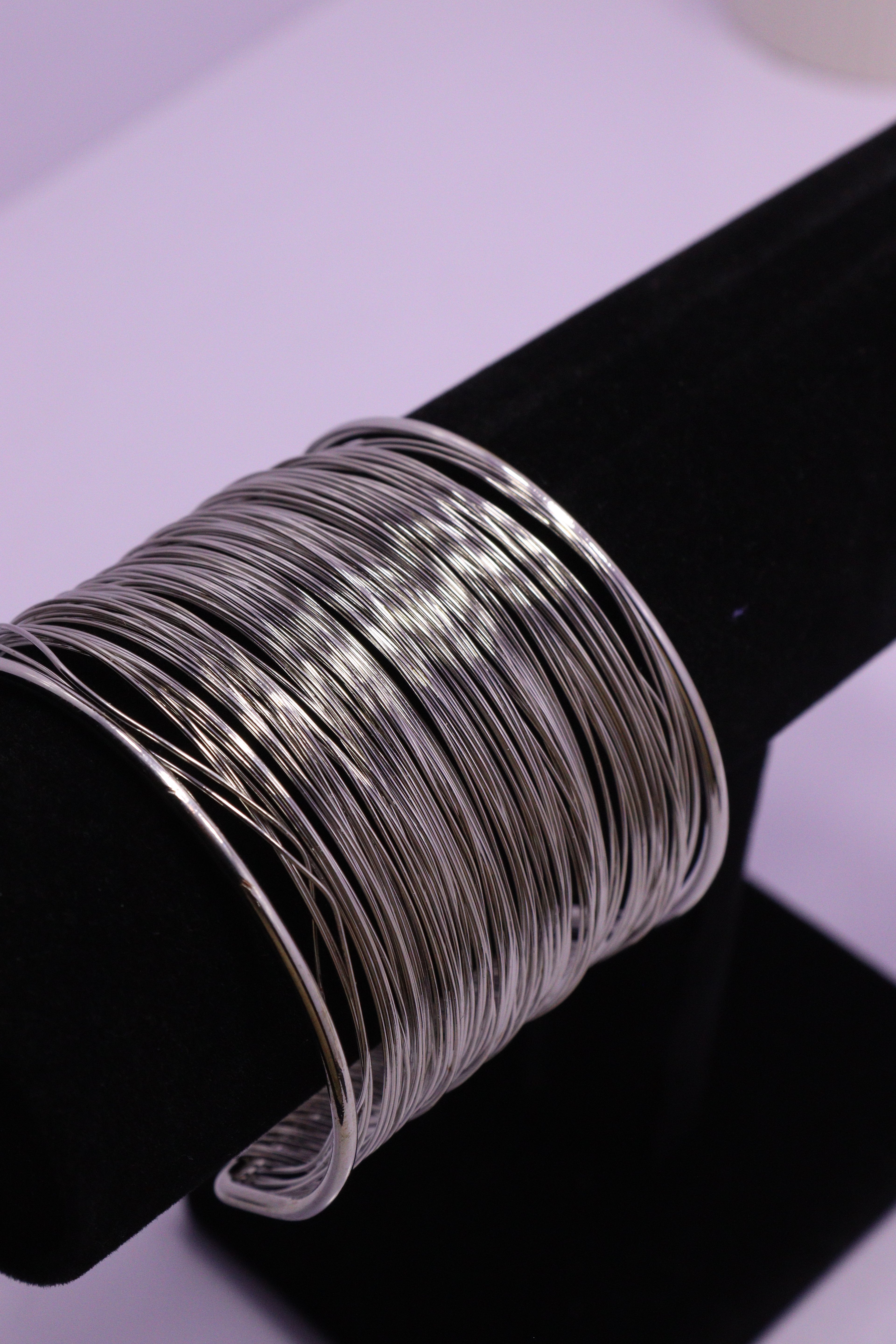 Sleek Wrist Series 0077 - AZ Silver Bangle
