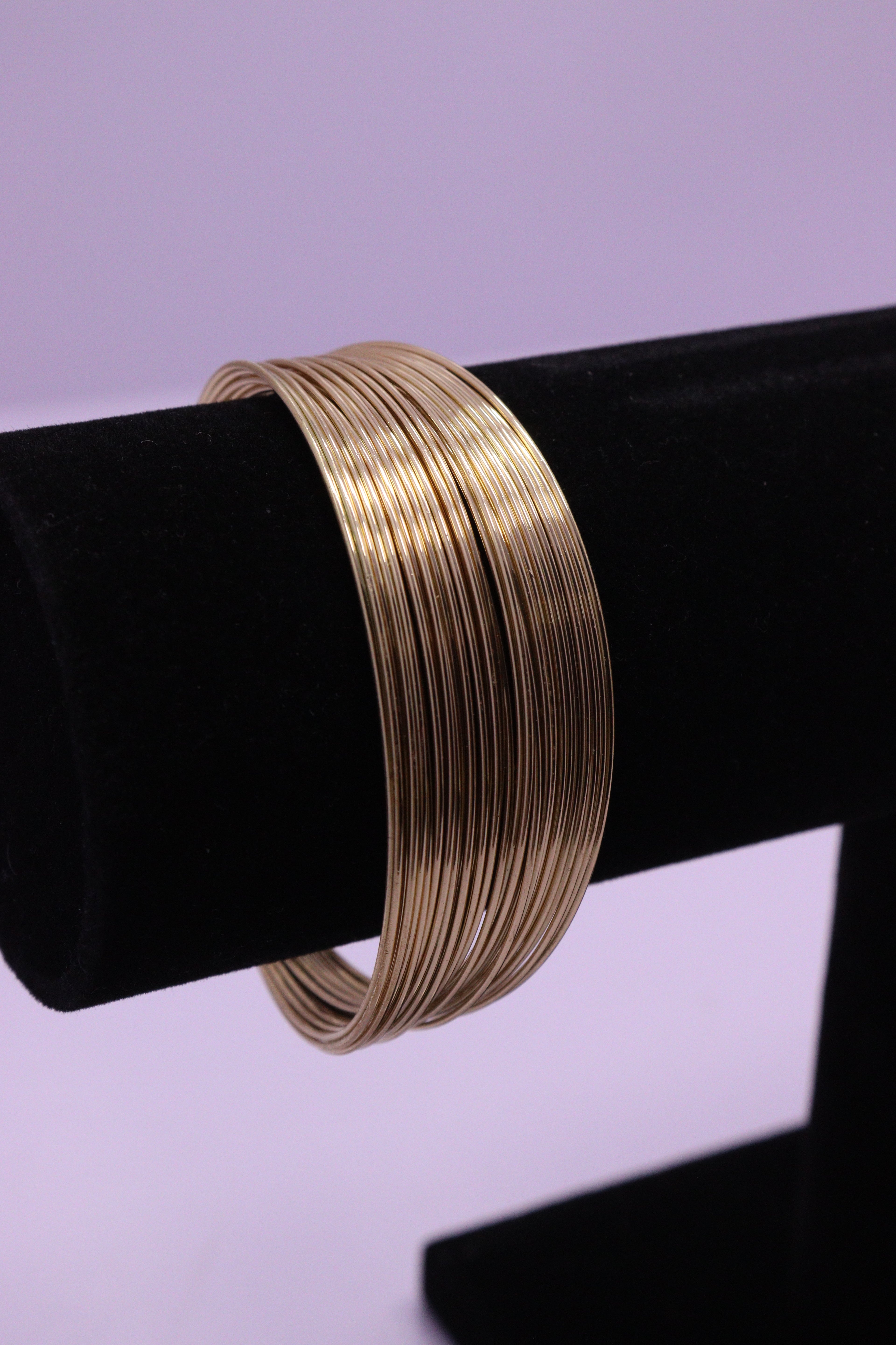 Sleek Wrist Series 0078 - AZ Golden Bangle