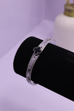 Sleek Wrist Series 0080 - AZ Silver Bangle