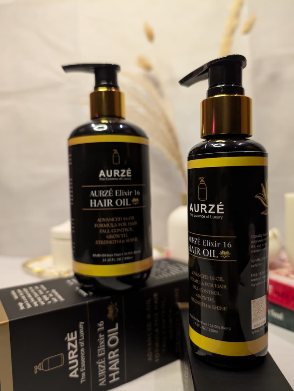 Aurze Elixir 16 – Duo Hair Oil Offer (120ml + 300ml)