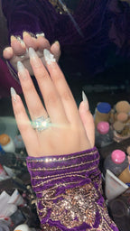 Almond Nude Ombre- - White Bow Press ons