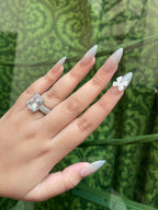 Almond Nude Ombre- - White Bow Press ons