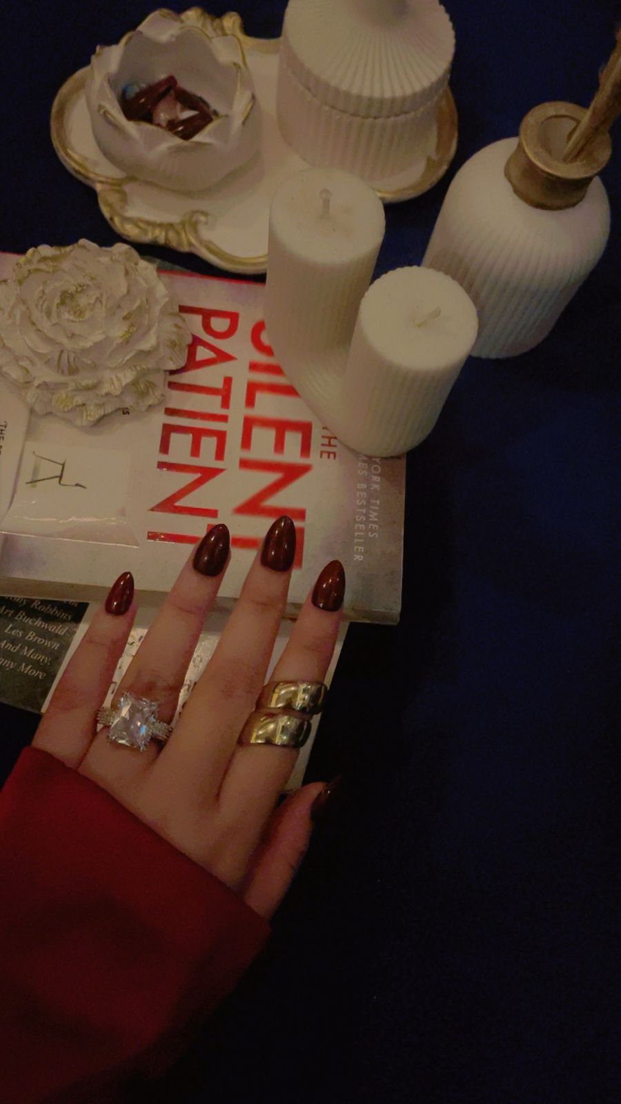 Cherry Red Bliss – Short Almond Press ons Nails