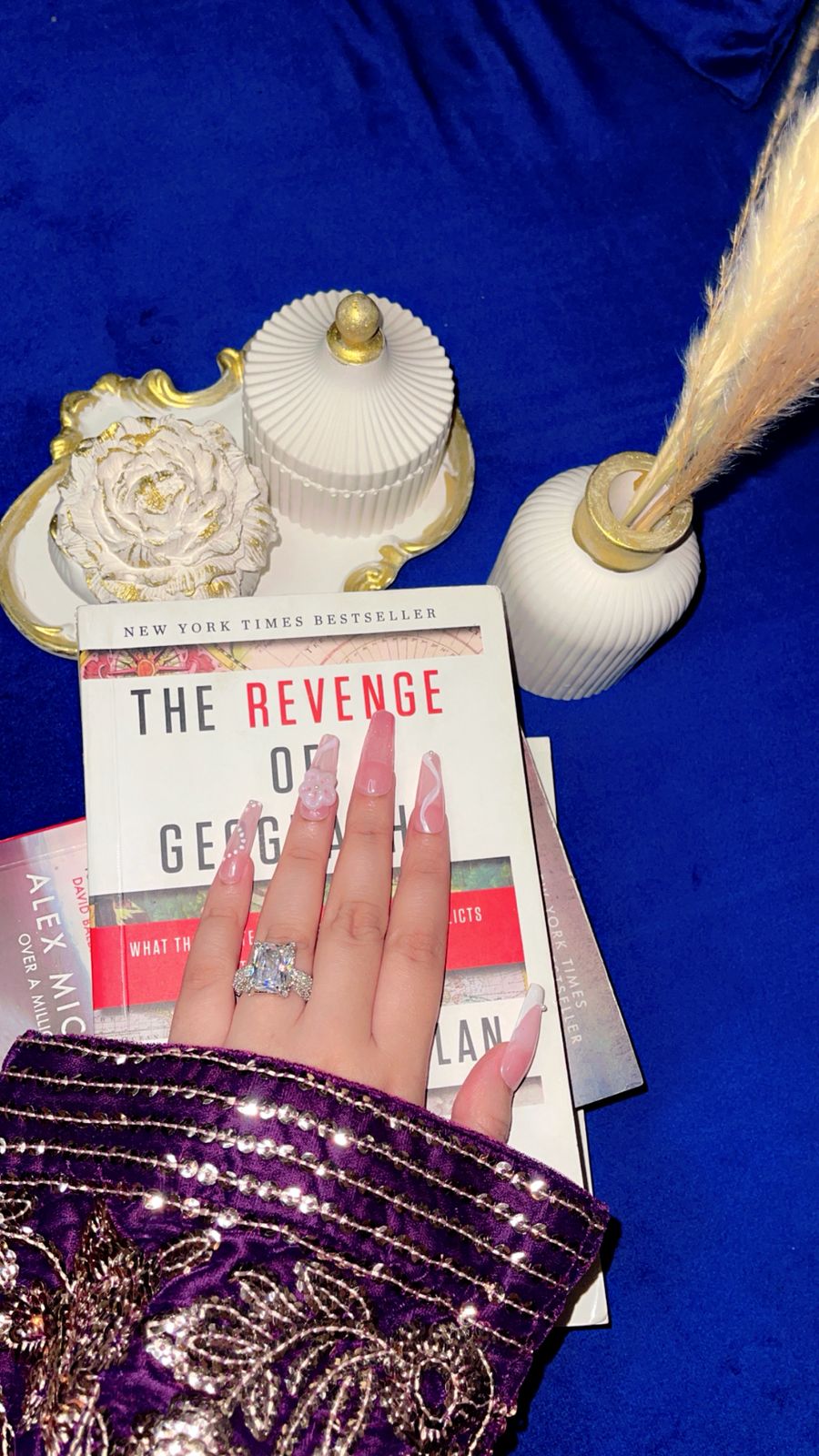 Jelly Baby Pink Bloom – Luxury Coffin Press ons Nails