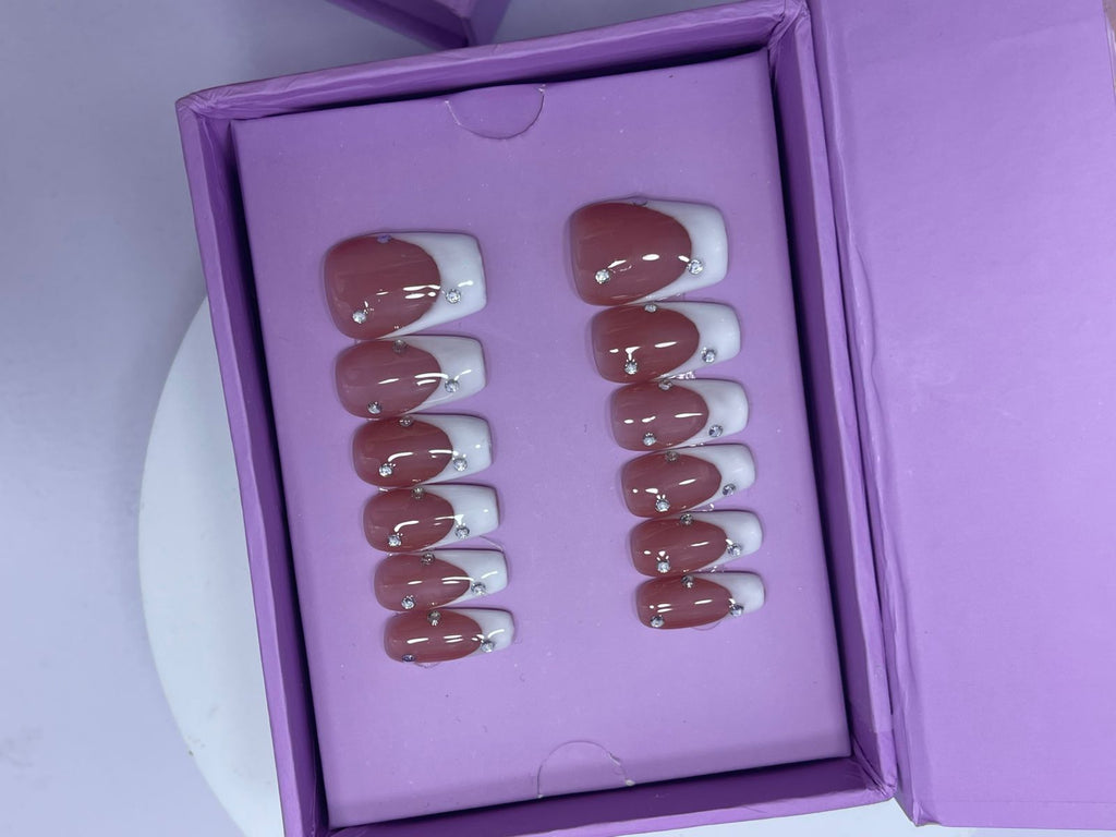 Classic French Hands - Coffin Press On Nails