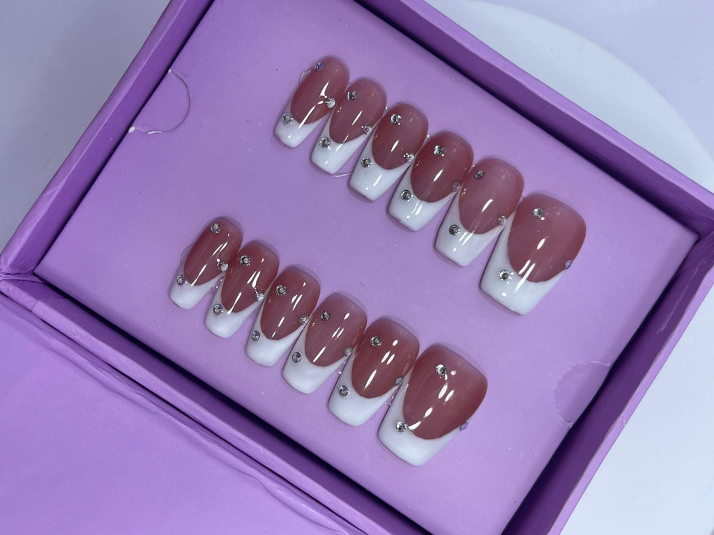 Classic French Hands - Coffin Press On Nails