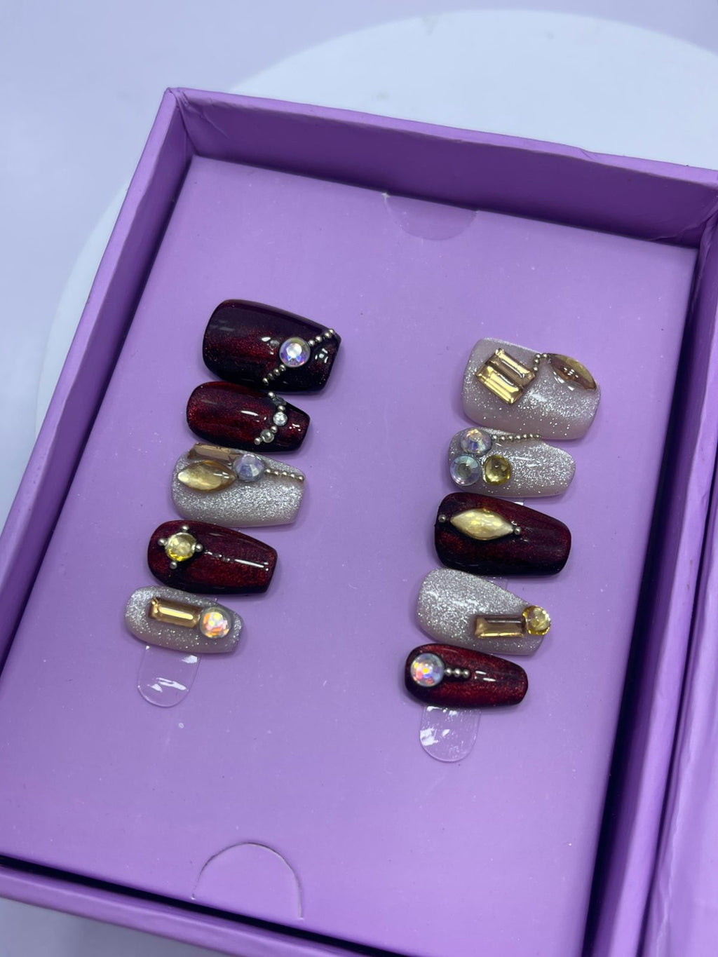 Bride's Call - Coffin Press On Nails