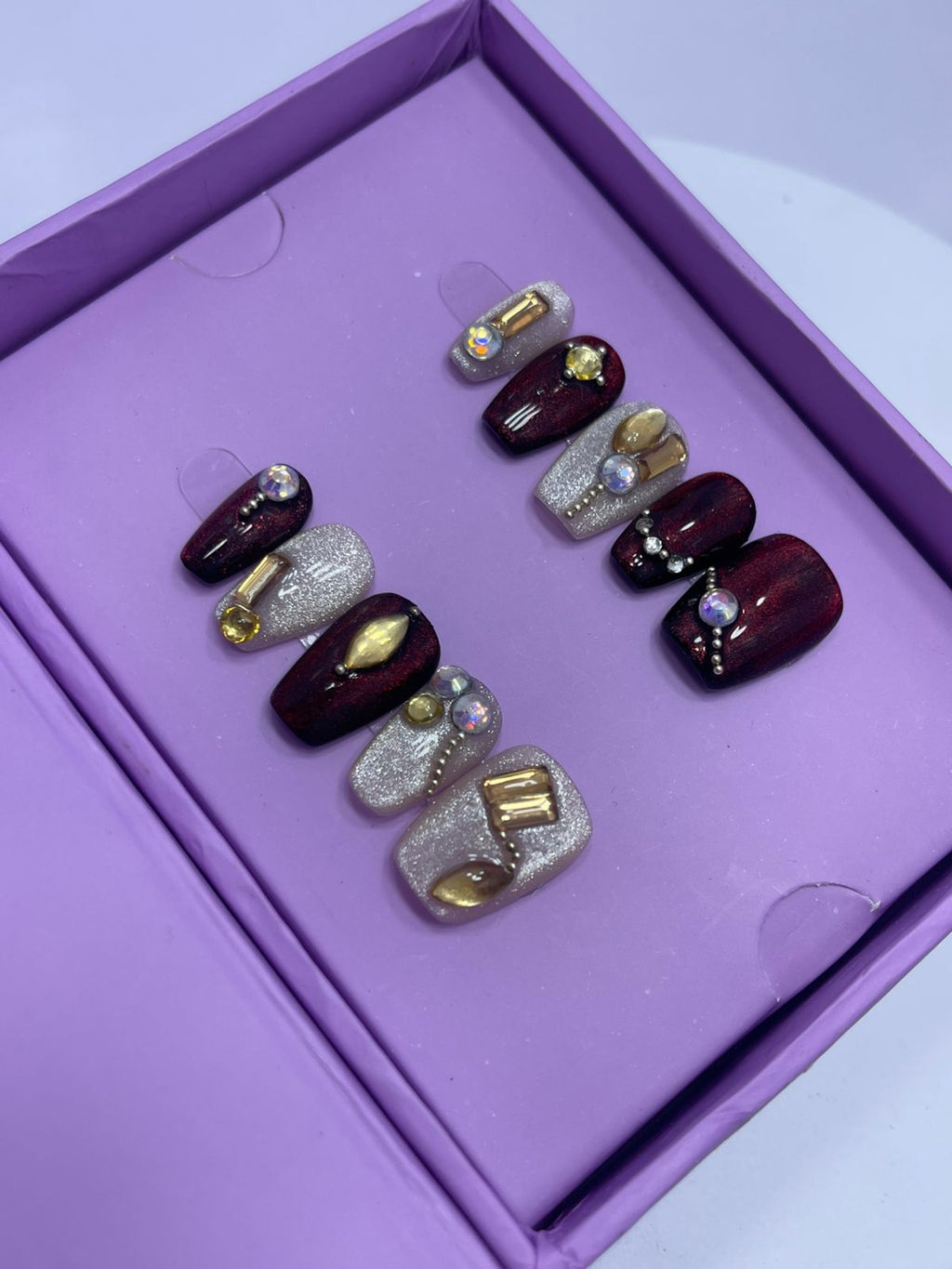 Bride's Call - Coffin Press On Nails