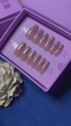 Glitter On Nude - Coffin Press Ons