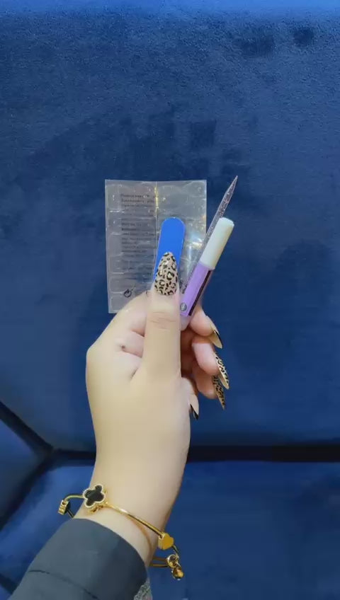 Black & Gold Leopard Glam Press-On Nails