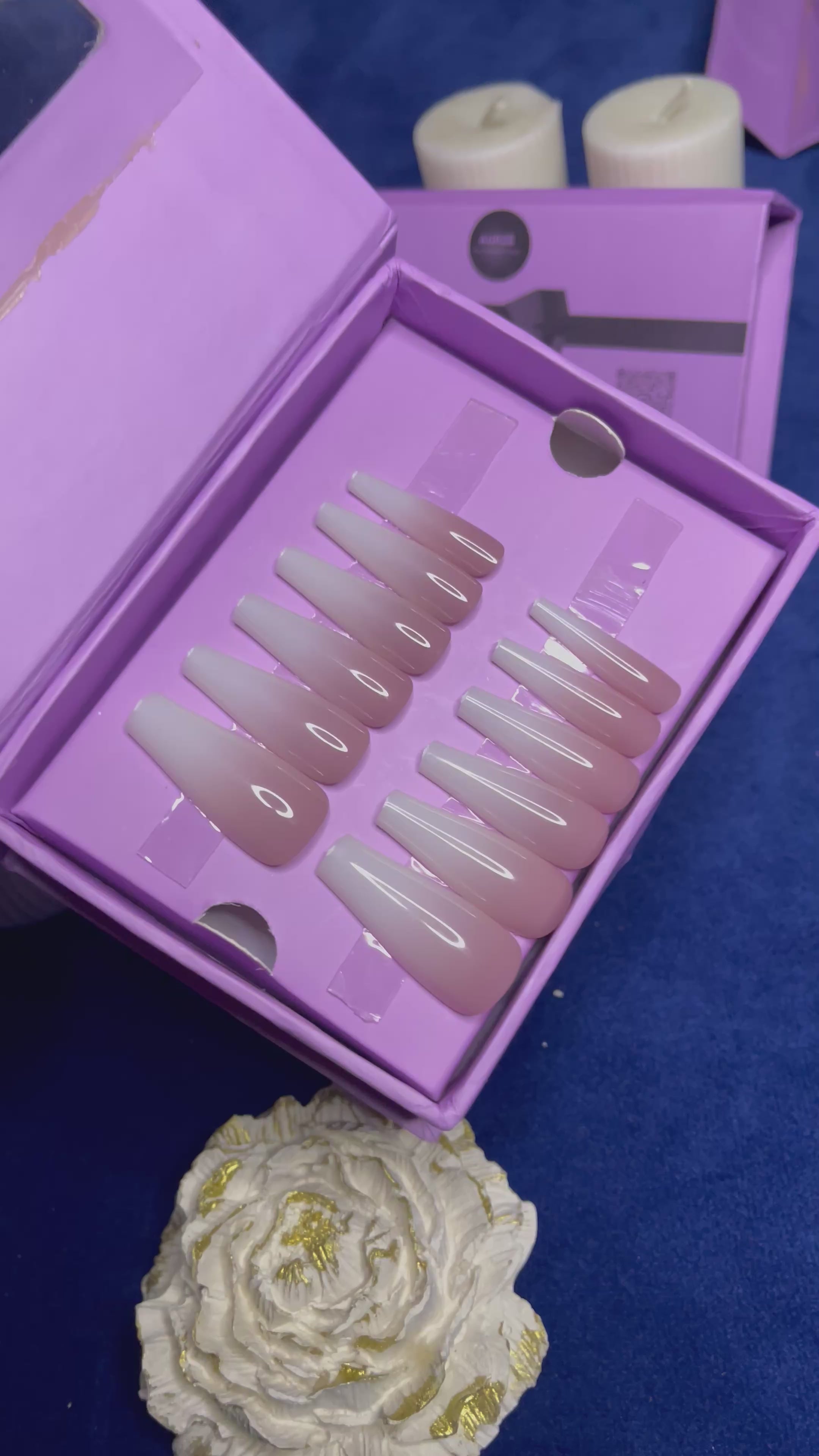 Nude Ombre - Extra Long Coffin Press Ons