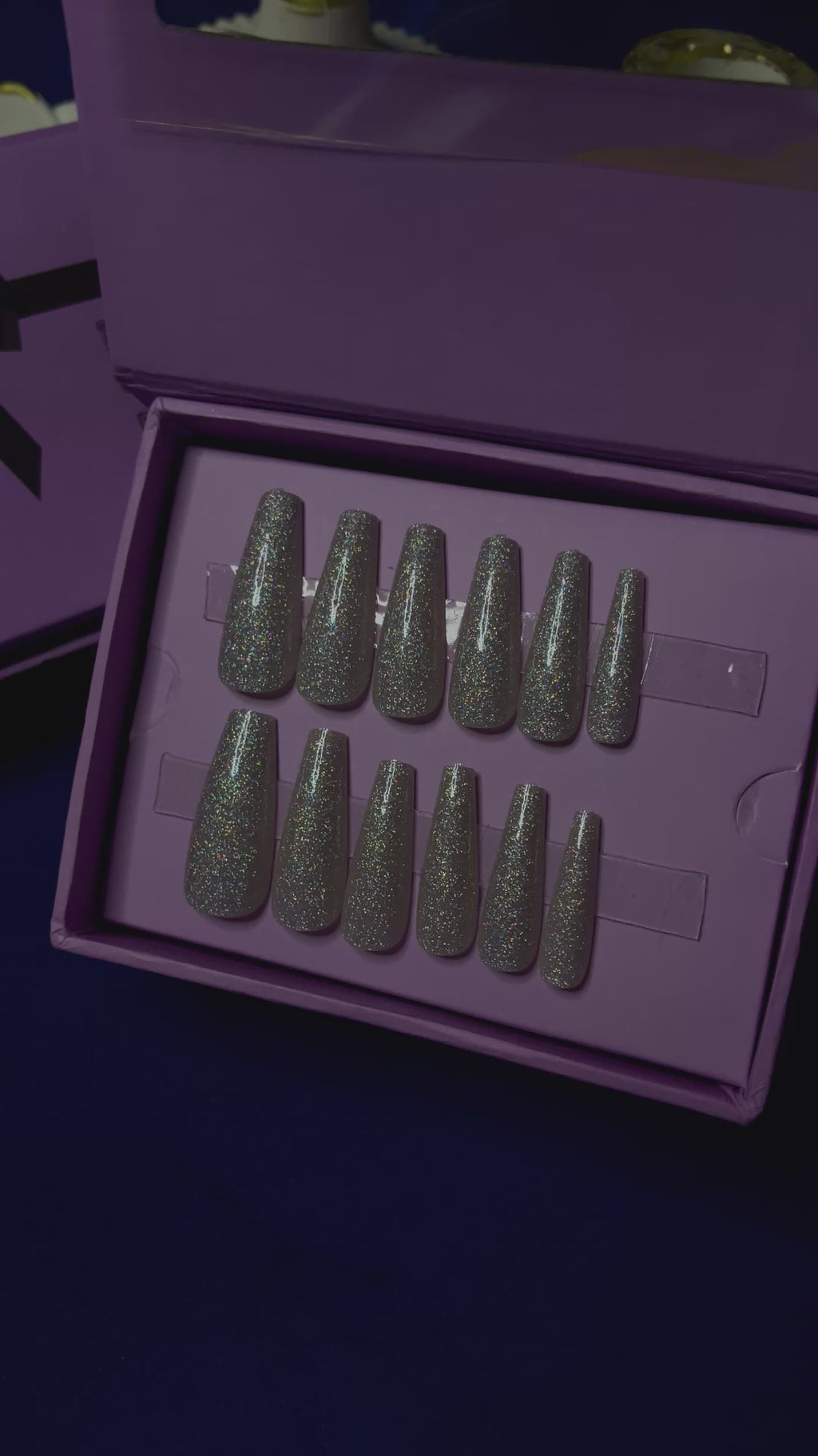 Champagne Wedding Inspo- Coffin extra long Press Ons