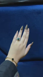 Black & Gold Leopard Glam Press-On Nails