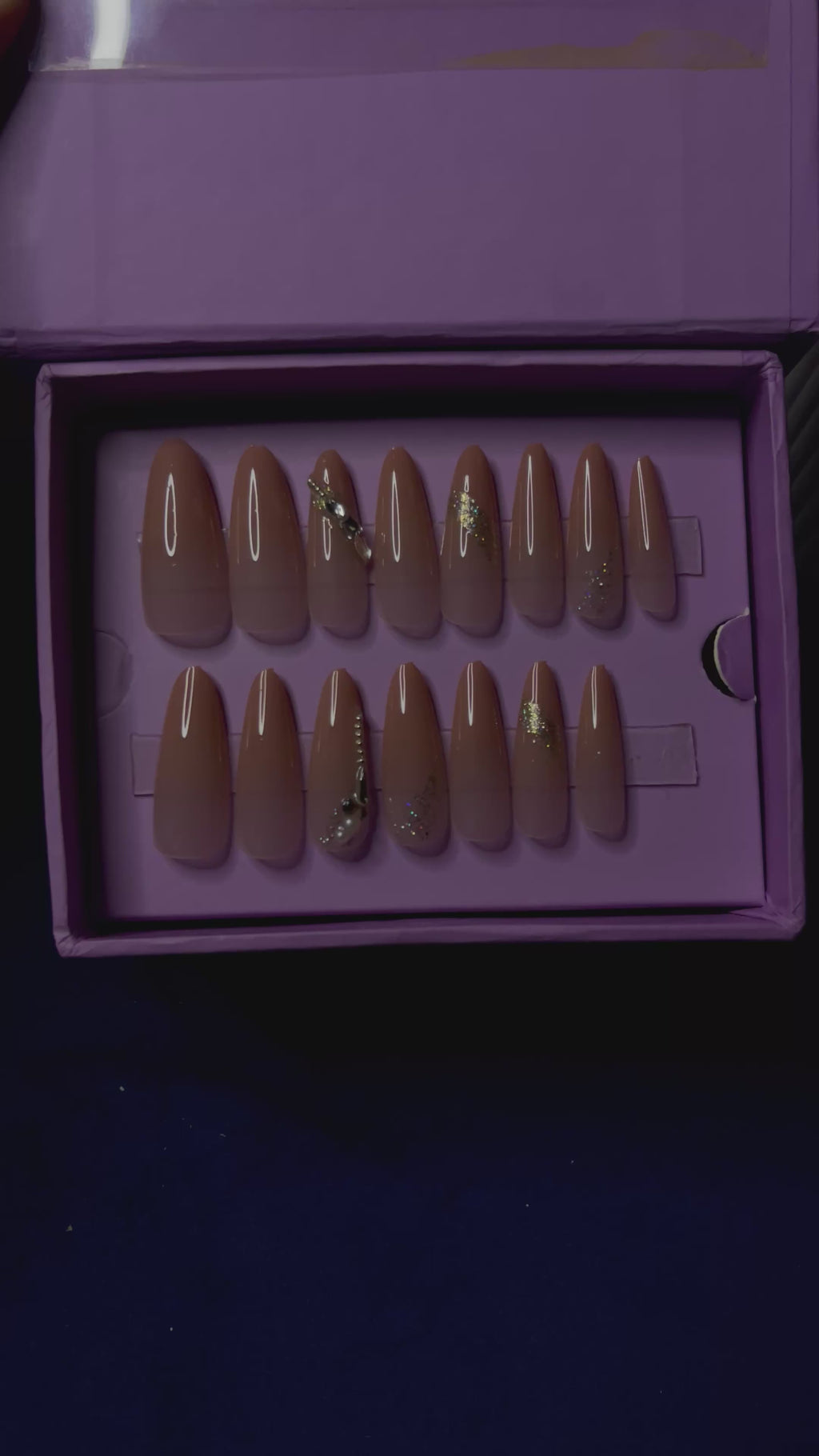 Peachy Ombre - Almond Extra Long Press Ons