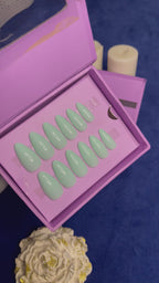 Plain Pistachio- Almond Press Ons