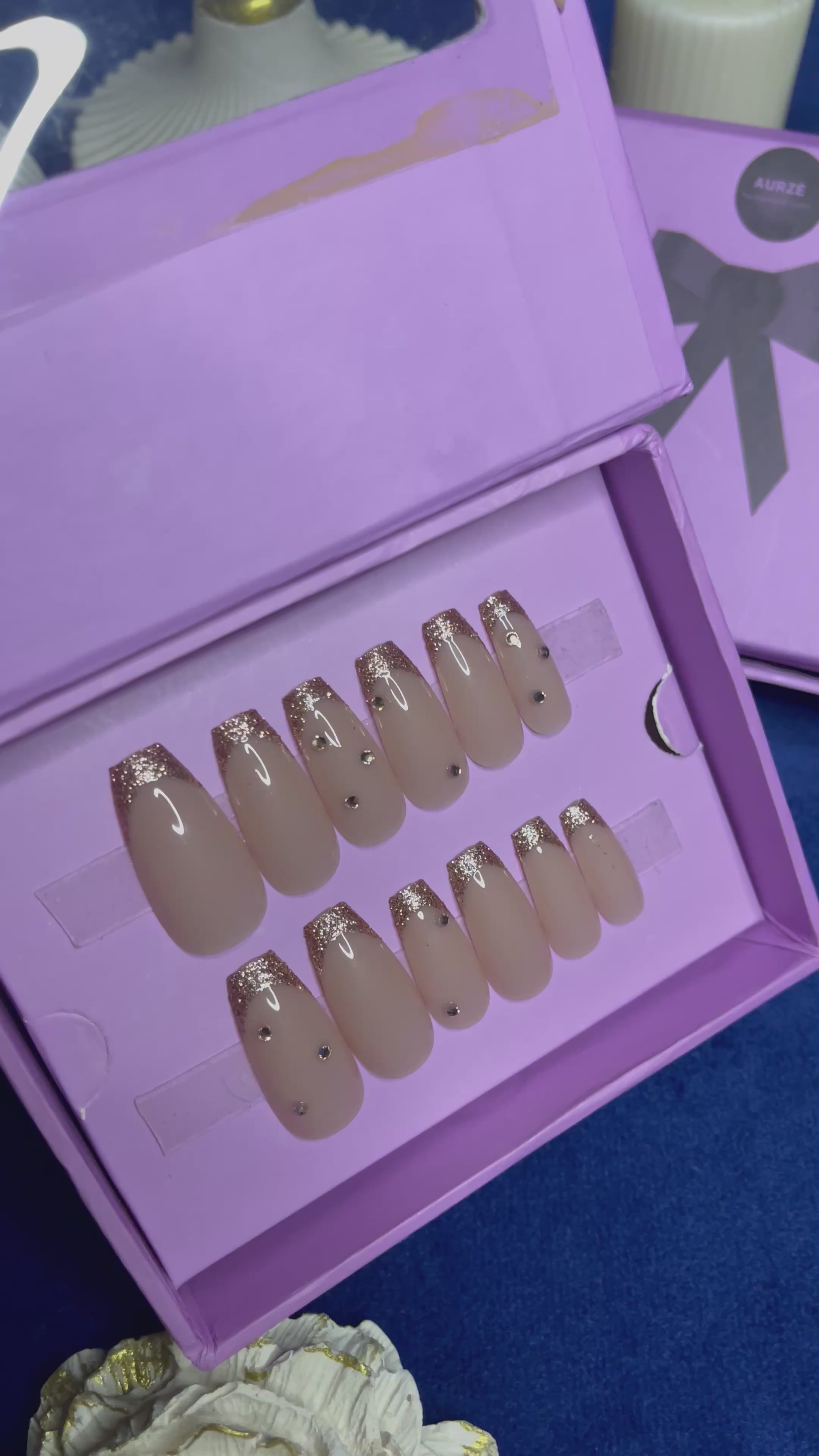 Shine Like Pearls - Coffin Press Ons