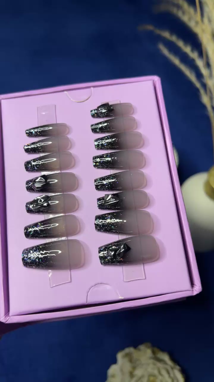 Black Gems - Coffin Press Ons